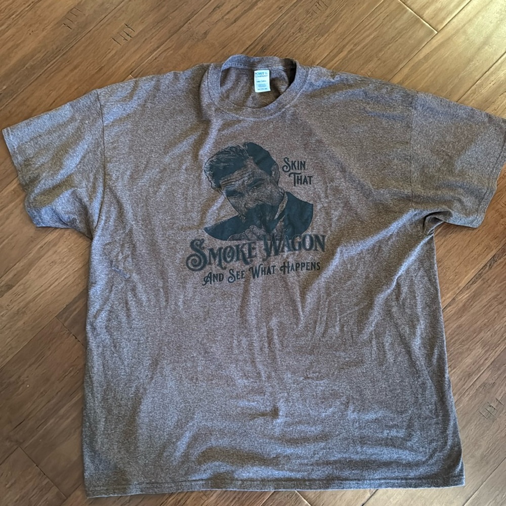 Tombstone T-Shirt - "Skin that Smoke Wagon" - 3XL
